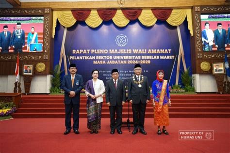 Mwa Lantik Prof Hartono Sebagai Rektor Uns Masa Jabatan