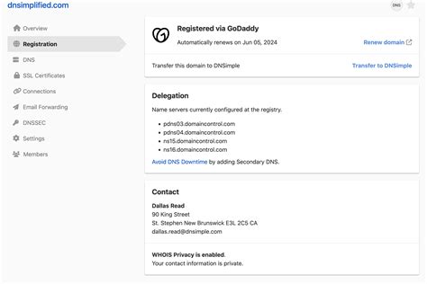 Managing Integrated Domains Dnsimple Help