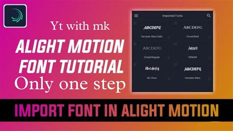 How To Import Add Fonts In Alight Motion Alight Motion Mai Font Kaise