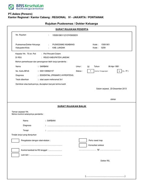 Detail Cara Membuat Surat Rujukan Dari Puskesmas Ke Rumah Sakit Koleksi