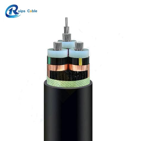 Three Core Cables To VDE 0276 Cu XLPE Cts Cws PVC Swa PVC 3 Conductor