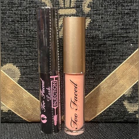 Too Faced Makeup Too Faced Travel Bundle Of Lash Injection Mascara And Lip Gloss In Naked