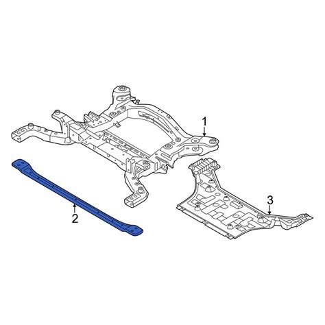 Kia OE 624E5GI000 Front Suspension Crossmember Reinforcement