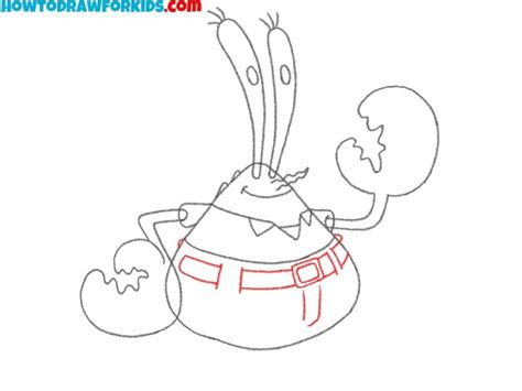 how to draw mr krabs