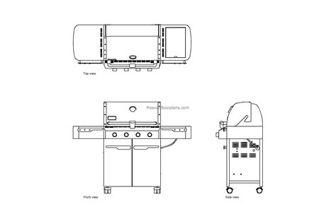 Weber Summit Gas Grill - Free CAD Drawings