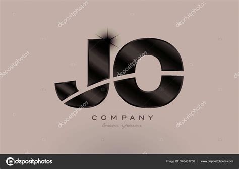 Silver Letter Metal Combination Alphabet Logo Icon Design Grey Color