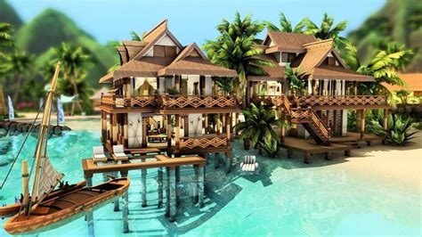 Casa De Praia Tradicional De Sulani The Sims Speed Build Sims