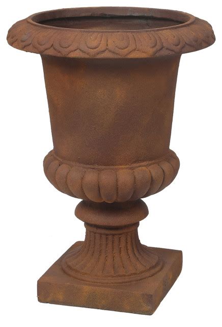 Terracotta Brown Mgo Indoor Outdoor Urn Planter Diameter