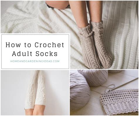 How To Crochet Adult Socks Home And Gardening Ideas