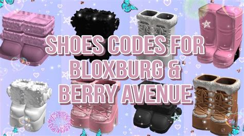 New Cute 3D Layered Shoes Codes For Bloxburg And Berry Avenue YouTube