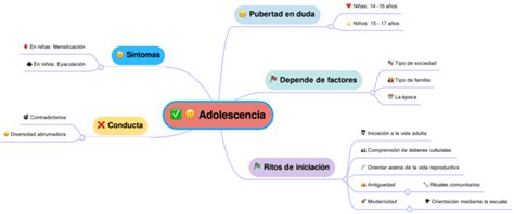 Mapas Mentales De La Adolescencia 【descargar】