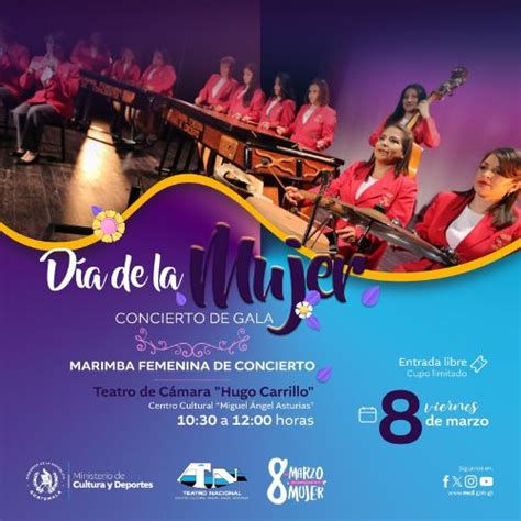 Marimba Femenina de Concierto por el Día de la Mujer 2024 Guatemala