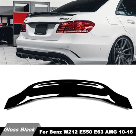 Trunk Spoiler Wing RT Style For Mercedes Benz W212 E350 E550 E63 AMG