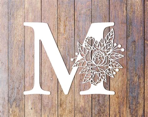 Letter M Monogram SVG