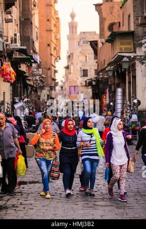 Al Muizz Li Din Allah Street City Of Cairo Egypt Stock Photo Alamy