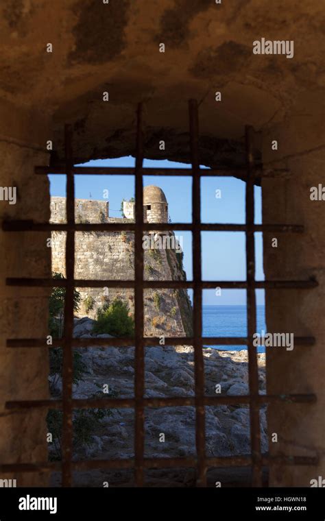 Basti N De La Ciudadela Veneciano Fortezza En Rethymno Creta Visto A