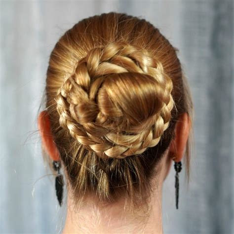 Elegant Twisted Braid Bun Updo - DIY & Crafts