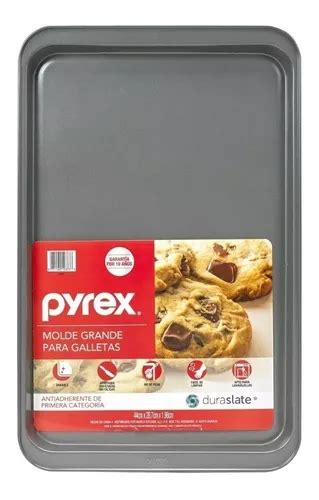 Fuente Para Horno Antiadherente Pyrex X Cm Silmar Color Gris