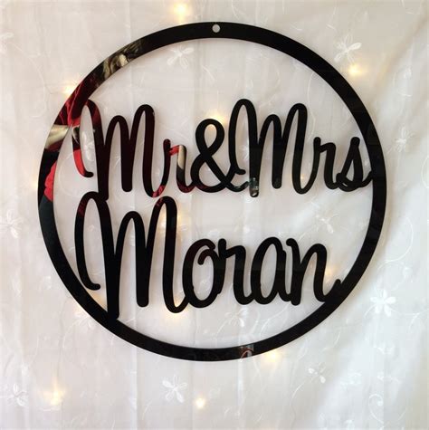 Mr And Mrs Personalised Back Drop Sign Made From 6mm Mdf