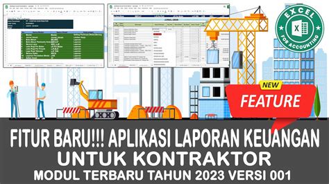 Fitur Baru Aplikasi Laporan Keuangan Untuk Kontraktor Modul Terbaru