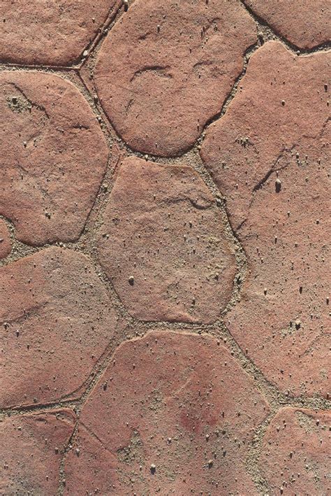 Tiled Yellow Brown Aged Dusty Stone Flooring Stock Photo Image Of