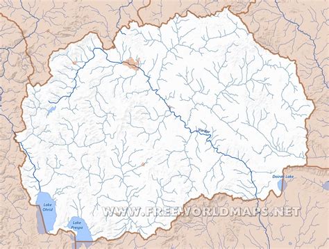 Macedonia Physical Map