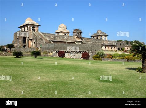 Jahaz Mahal Mandu District Dhar Madhya Pradesh India Stock