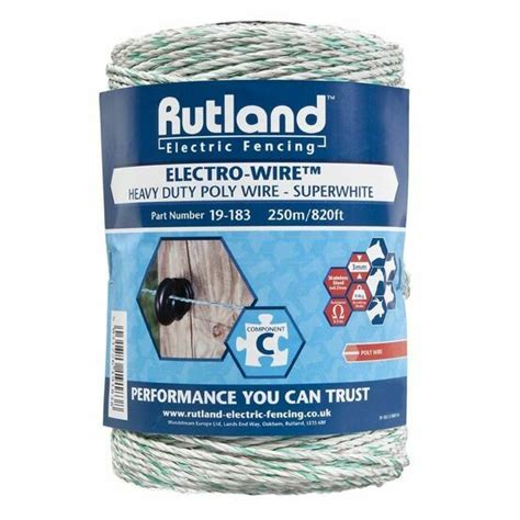 Rutland Super White Polywire Metres Only