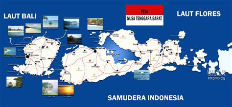 Peta Nusa Tenggara Barat lengkap 8 Kabupaten 2 Kota - Sejarah Negara