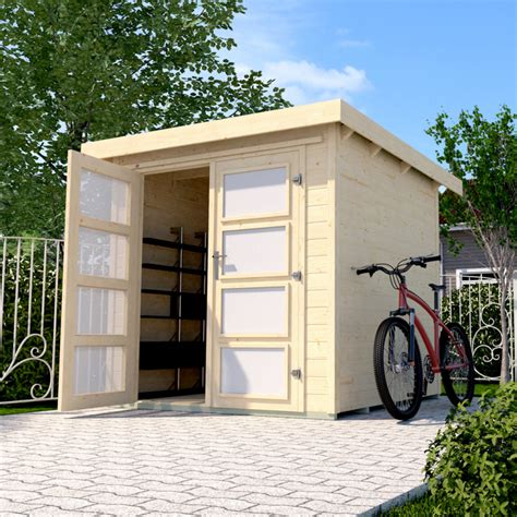 Abri de jardin en bois 321 3 6 m² Aspect brut 19 mm d épaisseur