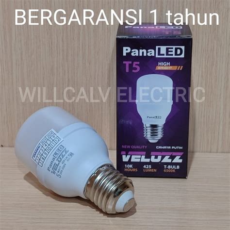 Jual Lampu Led Panaled Velozz 5W T Bulb Led Cahaya Putih 6500K E27 Di