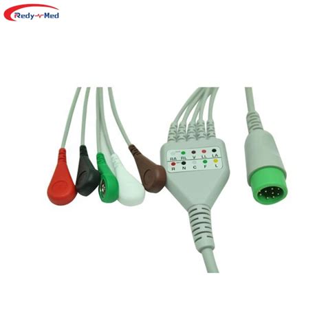 Compatible With Comen One Piece Lead Lead Ecg Cable One Piece Ecg