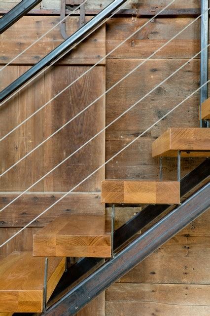 Addison Farm Barn Rustic Staircase Burlington By Joan Heaton