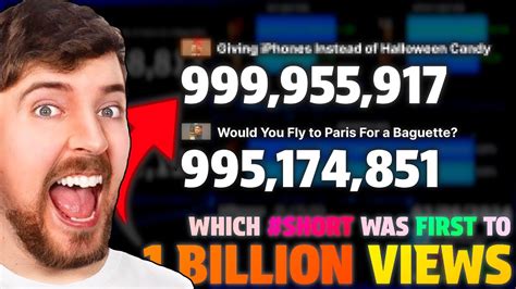 Which MrBeast YouTube #Shorts Was First to 1 Billion Views? - YouTube