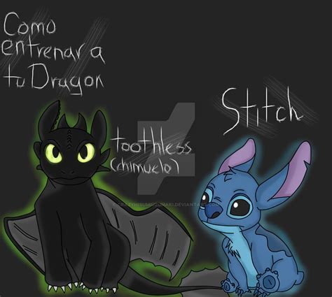 Toothless(chimuelo) y Stitch by CrazyHisumiUzumaki on DeviantArt