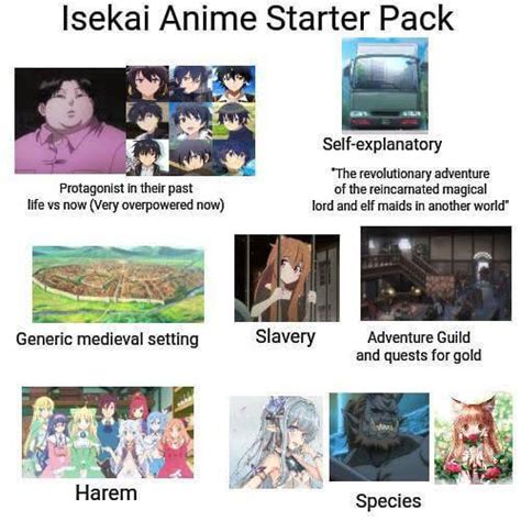 “Isekai Anime” Starter Pack | /r/starterpacks | Starter Packs | Know ...