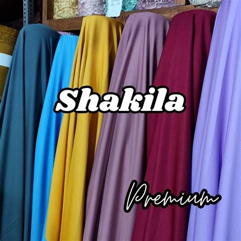 Jual Kain Shakila Premium Quality Shakilla Samira Syakila Sakila