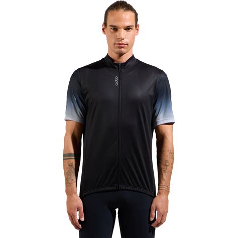 Odlo Essentials Short Sleeve Cycling Jersey Men Black Bike