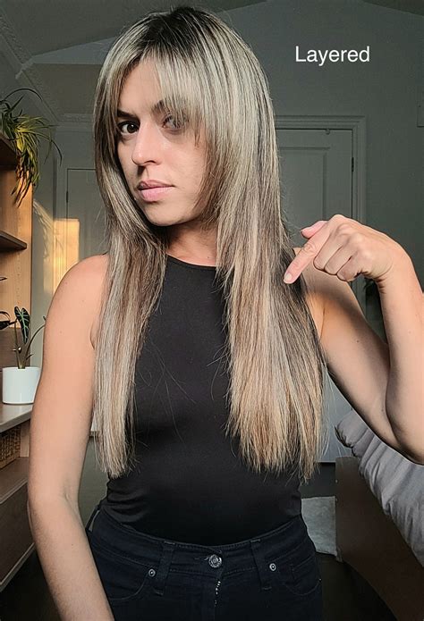 Balayage Medium Brown Golden Blonde Halo 4 27 4 Etsy