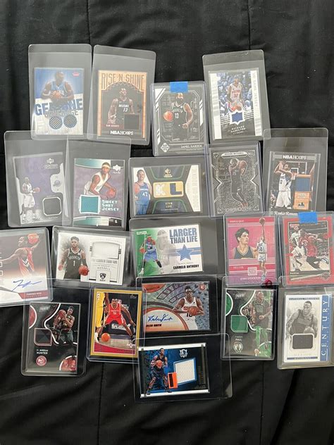 HUGE ROOKIE STARS AUTO MEM NBA SPORTS CARD COLLECTION LOT OF 20 CARDS