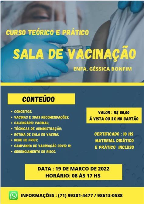 Curso de Sala de Vacinação em Lauro de Freitas Sympla