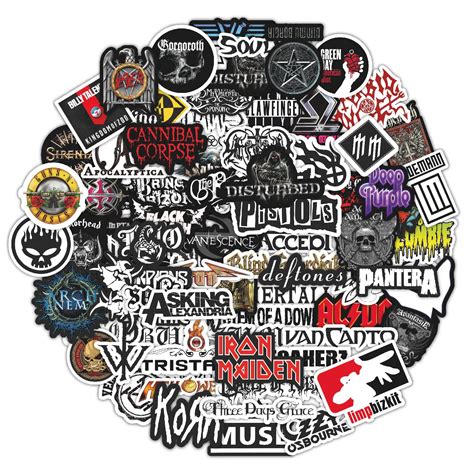 Buy Victorysell Band Stickers Rock And Roll Music Stickers Stickers For Laptop 84 Pcs Cool