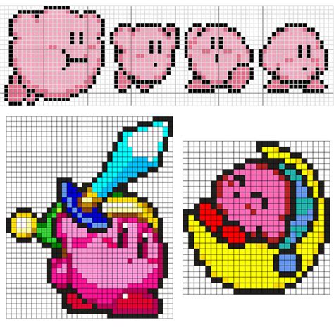 Kirby Pixel Art Super Cute Kawaii