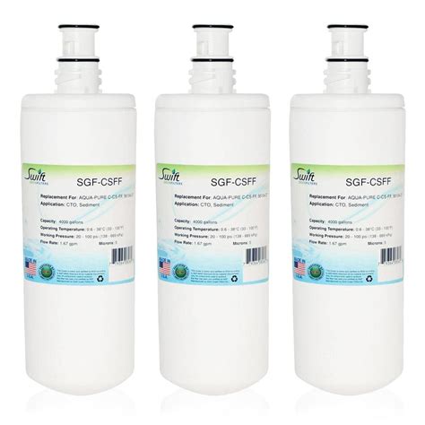 Swift Green Filters Replacement Water Filter For 3m Aqua Pure C Cs Ff 56104 27 Sgf Csff 3pack