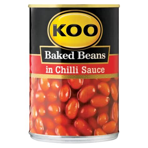 Koo Baked Beans In Chilli Sauce Can 420g