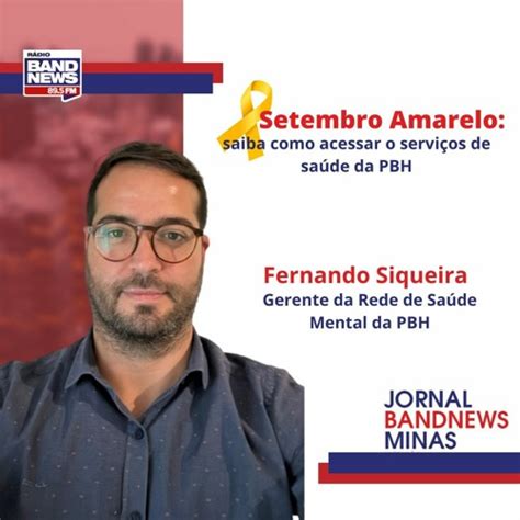 Stream Setembro Amarelo saiba como acessar o serviços de saúde da PBH