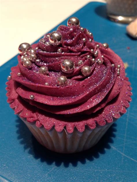 Purple Glitter Cupcakes Wedding Cupcake Cakes Desserts Sweet Bite