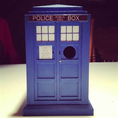 Dr. Who Tardis Homemade Birdhouse | Bird houses, Wood crafts, Homemade ...