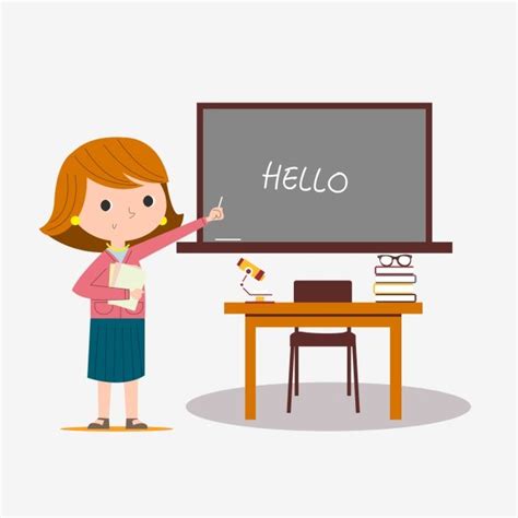 Teacher And Class Clipart PNG Images, Teacher In English Class Teacher ...