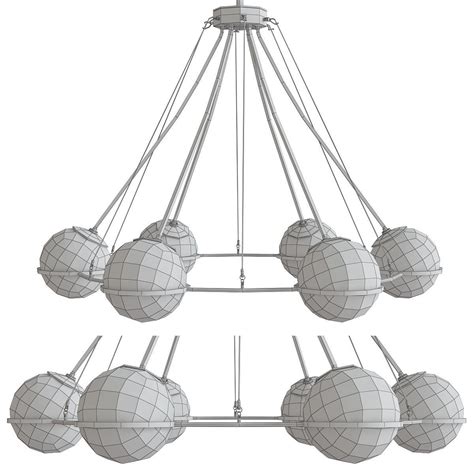 D Model Hathoway Chandelier Low Poly D Model Vr Ar Low Poly